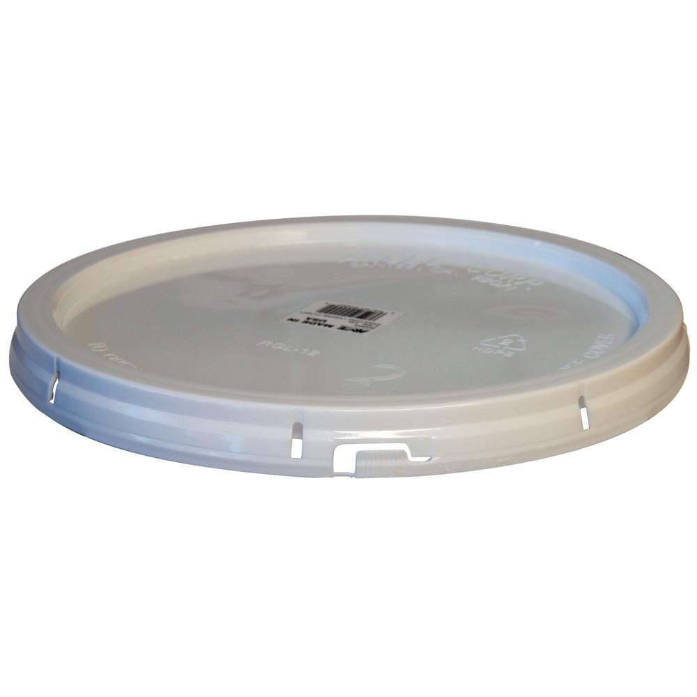10 PACK 2 Gal. Plastic Lids for Heavy Duty White Paint Buckets w/. Metal Handle gallery