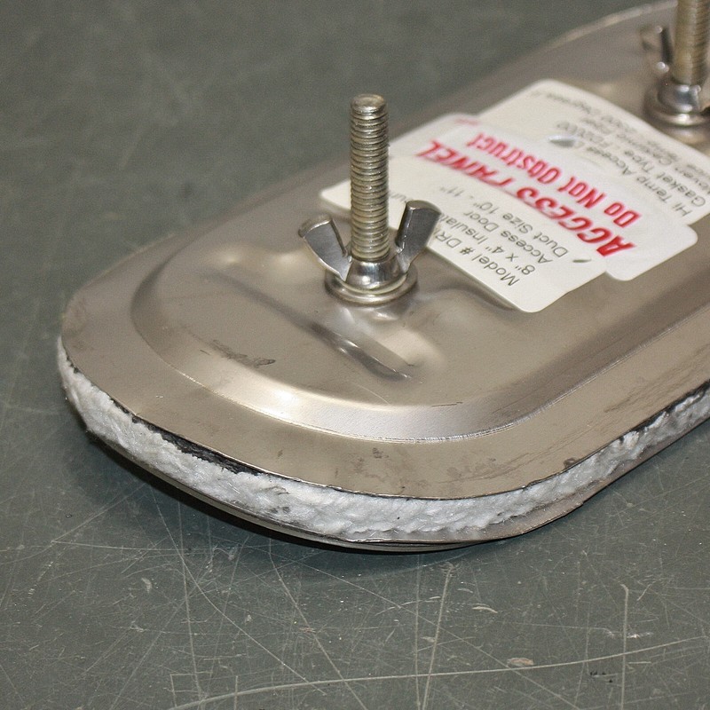 Ductmate Insulated Round Access Door DRI8411, 8" x 4" , for 10" to 11" Pipe Duct gallery