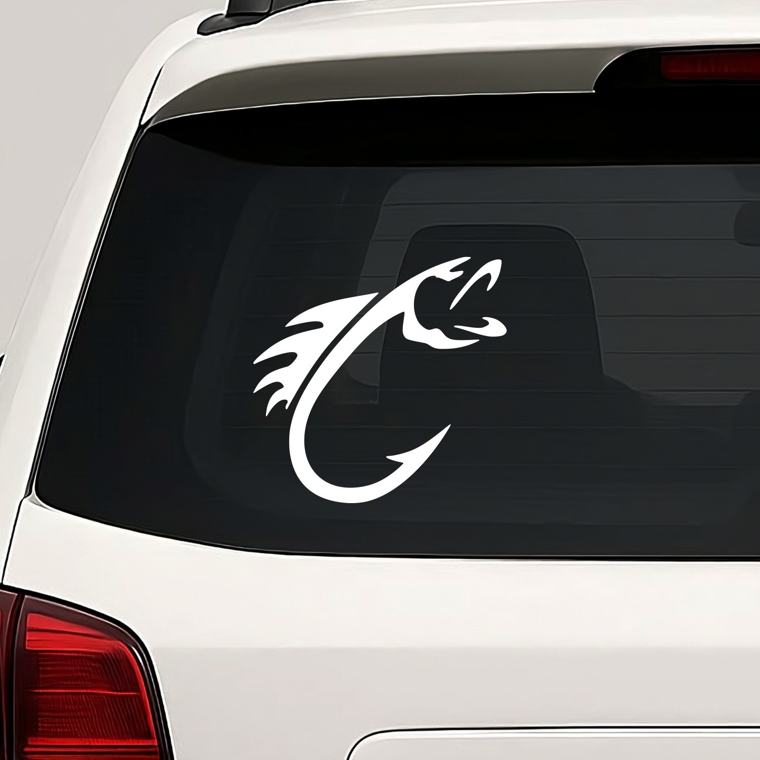 Fish Hook Vinyl Die Cut Decal Sticker - Bass Angler Sport Fishing gallery
