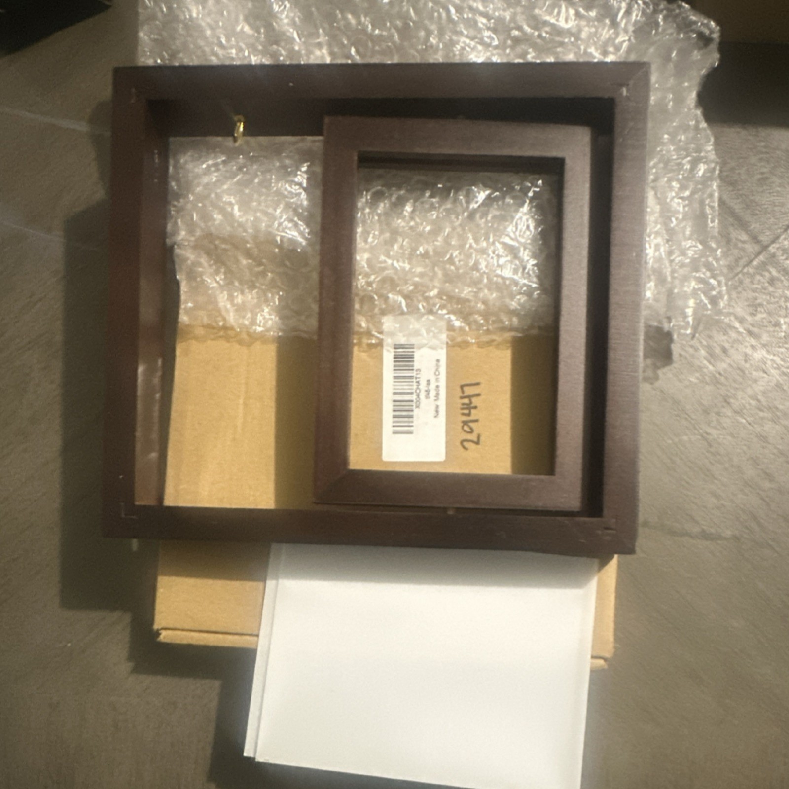 Brown Wood Rectangle Photo Frame X004CHAT13 tt46-ies Solid Plain gallery