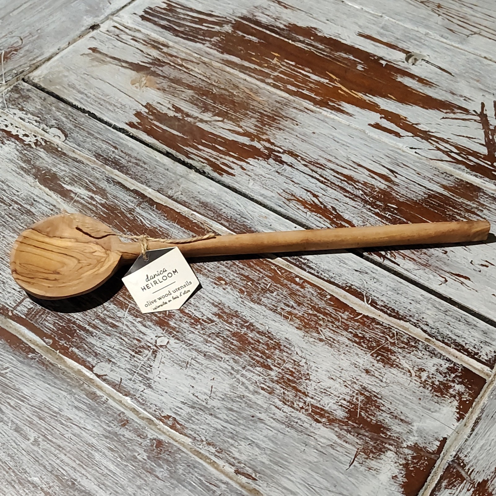 Danica Olive Wood Marbled Cooking Spoon Brown Single Item Kitchen Utensil gallery