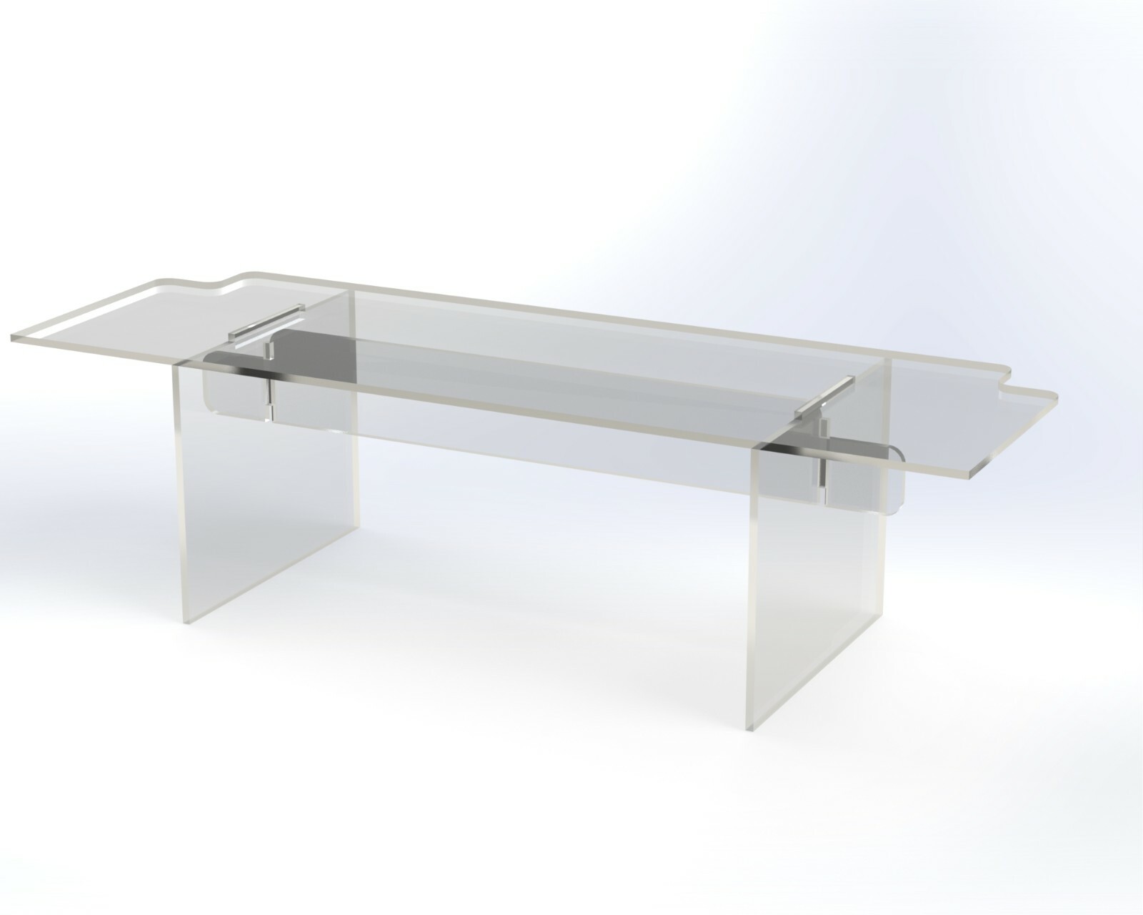 Single Step Acrylic Display Stand, Fit Ikea Detolf 15"W x 5"D x 4"H MADE IN USA gallery