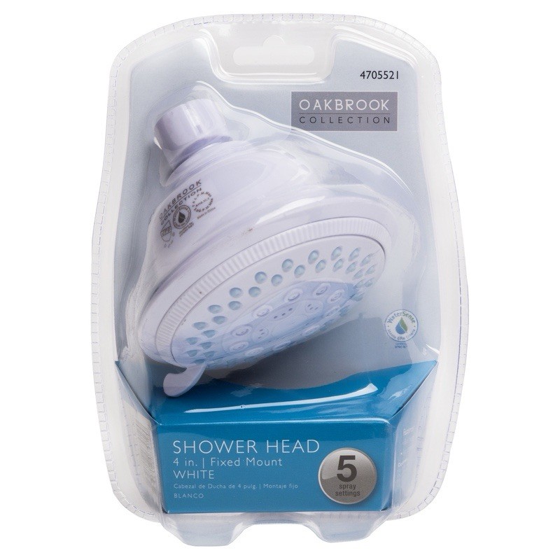 OakBrook 520 A5347WT-WS White PVC 5 settings Wallmount Showerhead 1.8 gal. gallery