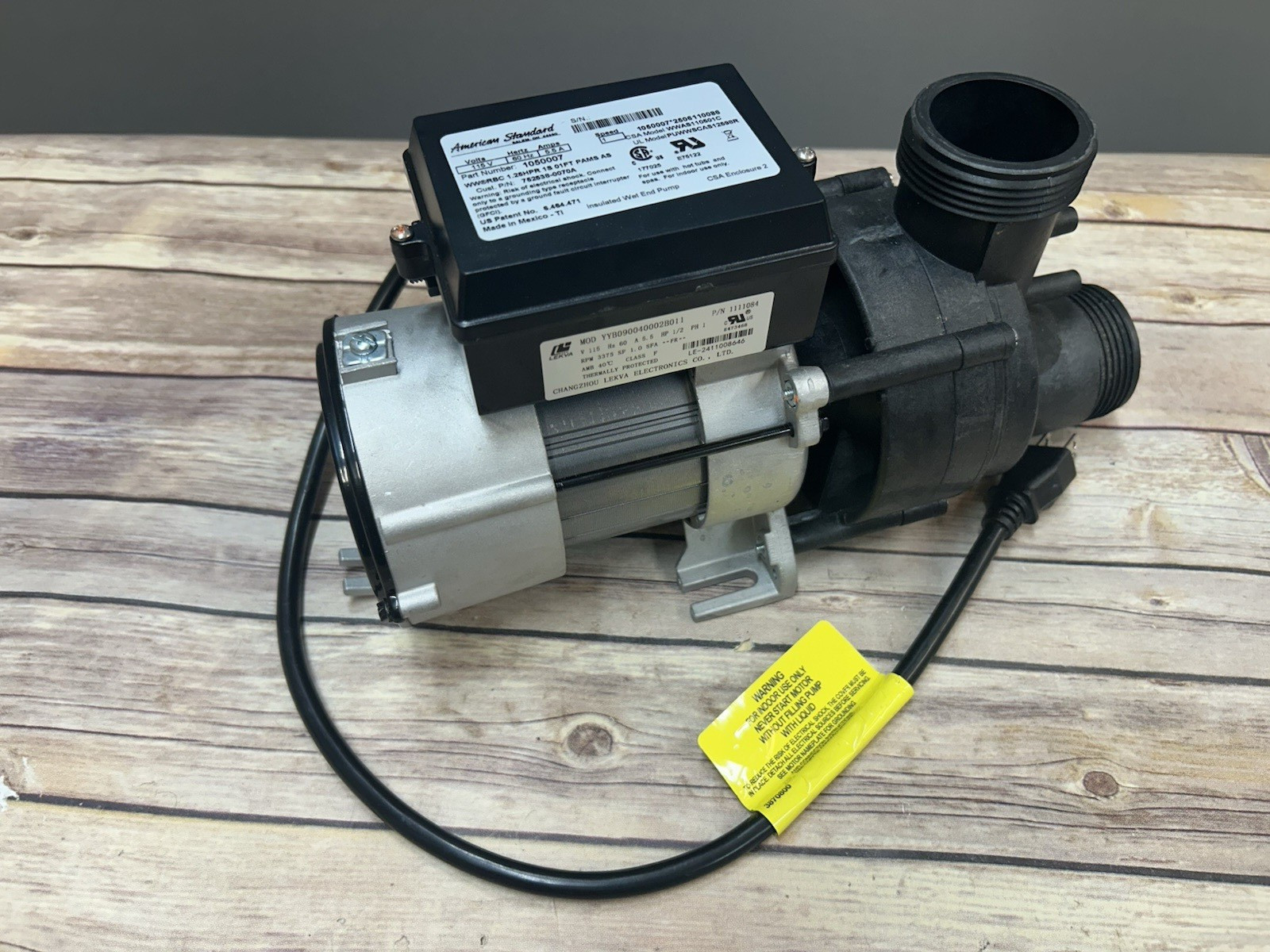 American Standard Power Water Pump Wow HP Replace 752538-0070A gallery