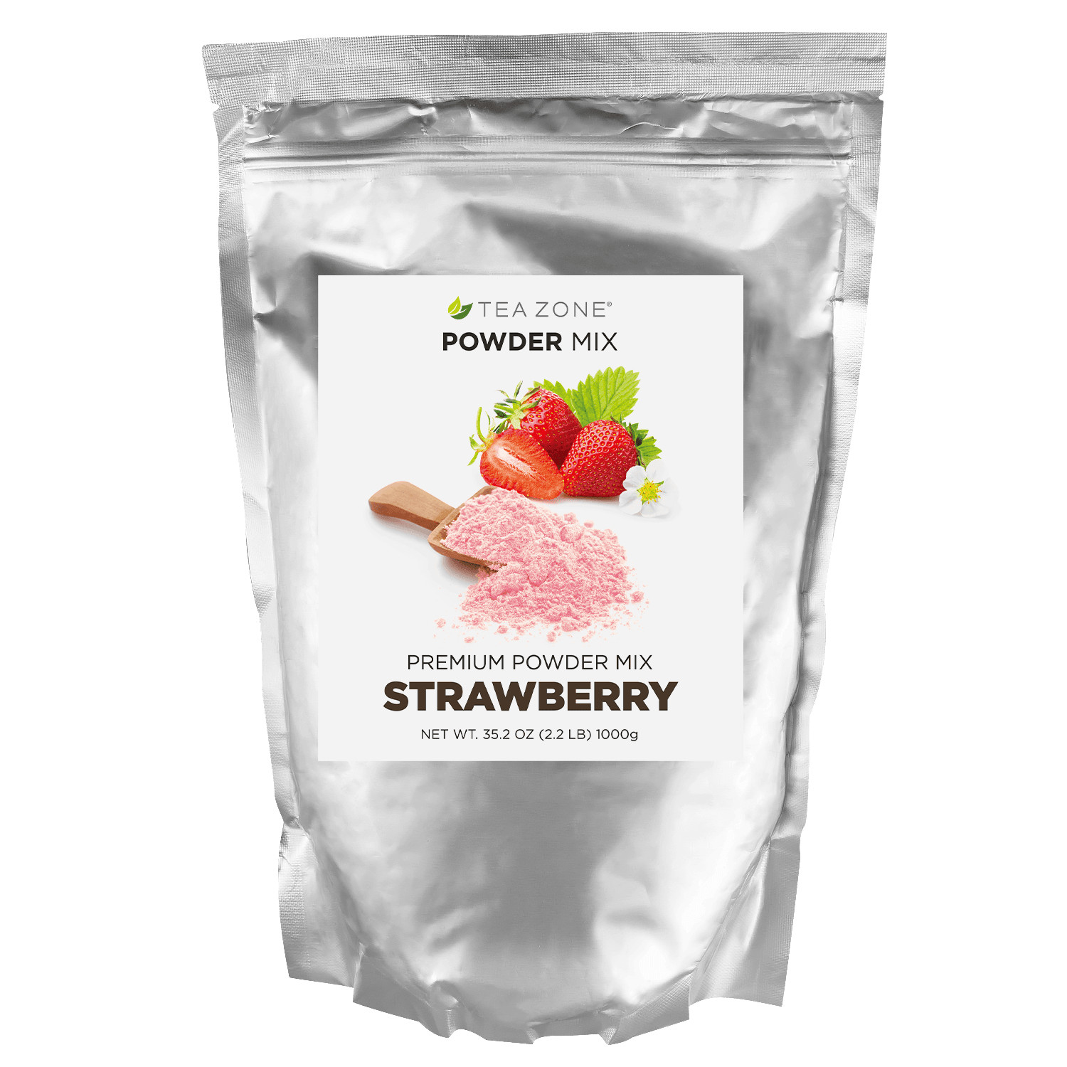 Tea Zone Strawberry Powder/Powdered Drink Mix (2.2 lbs, P1062) for Milk Teas gallery