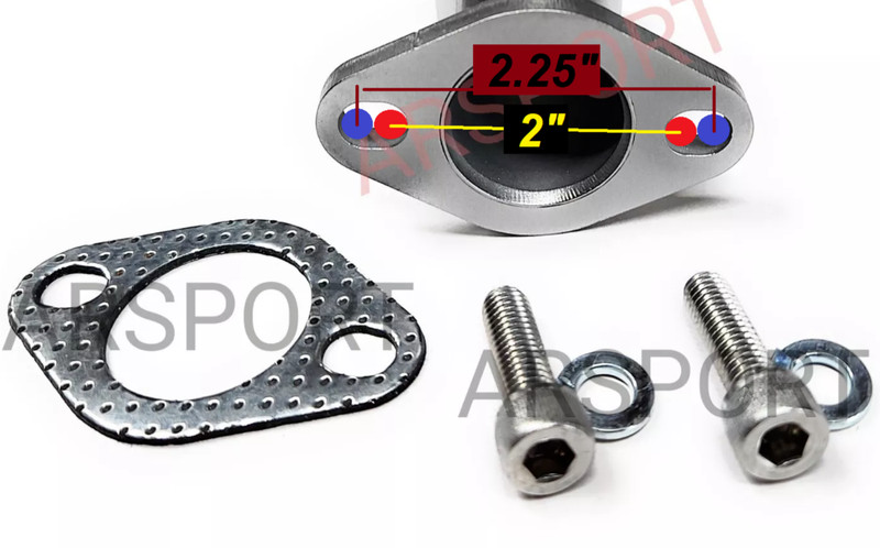 Exhaust Flex Pipe Adaptor for Predator Max 459cc, Duromax XP16HPE & XP18HPE 457 gallery
