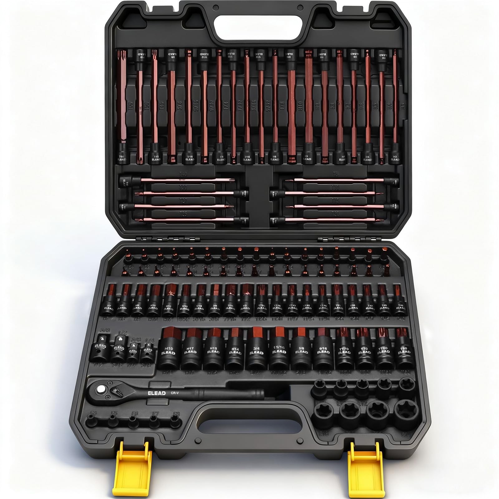 112-Piece Torx and Allen Bit Socket Set, 1/4, 3/8,1/2 Drive Bit Socket Set gallery