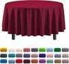 Party Solids 12-Pack Premium Plastic 84-Inch Round Round, Burgundy gallery