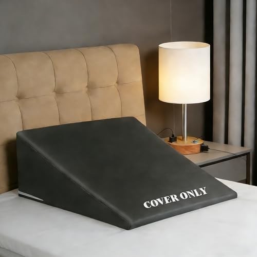 Thick Satin Wedge Pillow Case Cover, Soft & Skin-Friendly, Zippered, Machine Was gallery