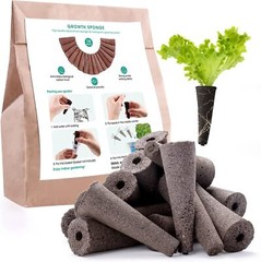 Grow Sponge Hydroponics Replacement Seed Starter Pods Plug Root Growth Kit