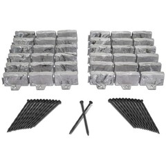 Stone-Look No-Dig Landscape Edging Kit