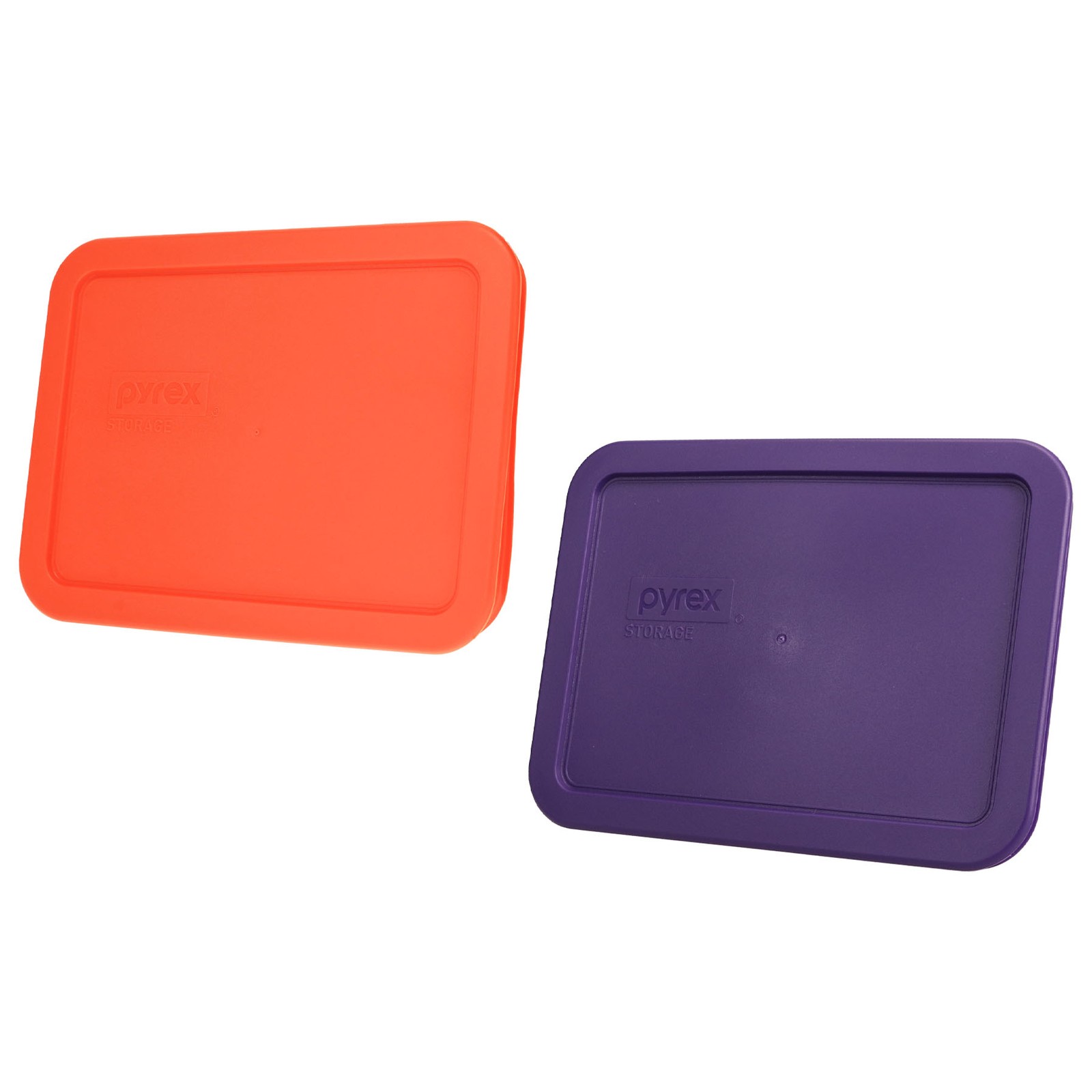 Pyrex 7210-PC 3-Cup Pumpkin Orange and Plum Purple Food Storage Replacement Lids gallery