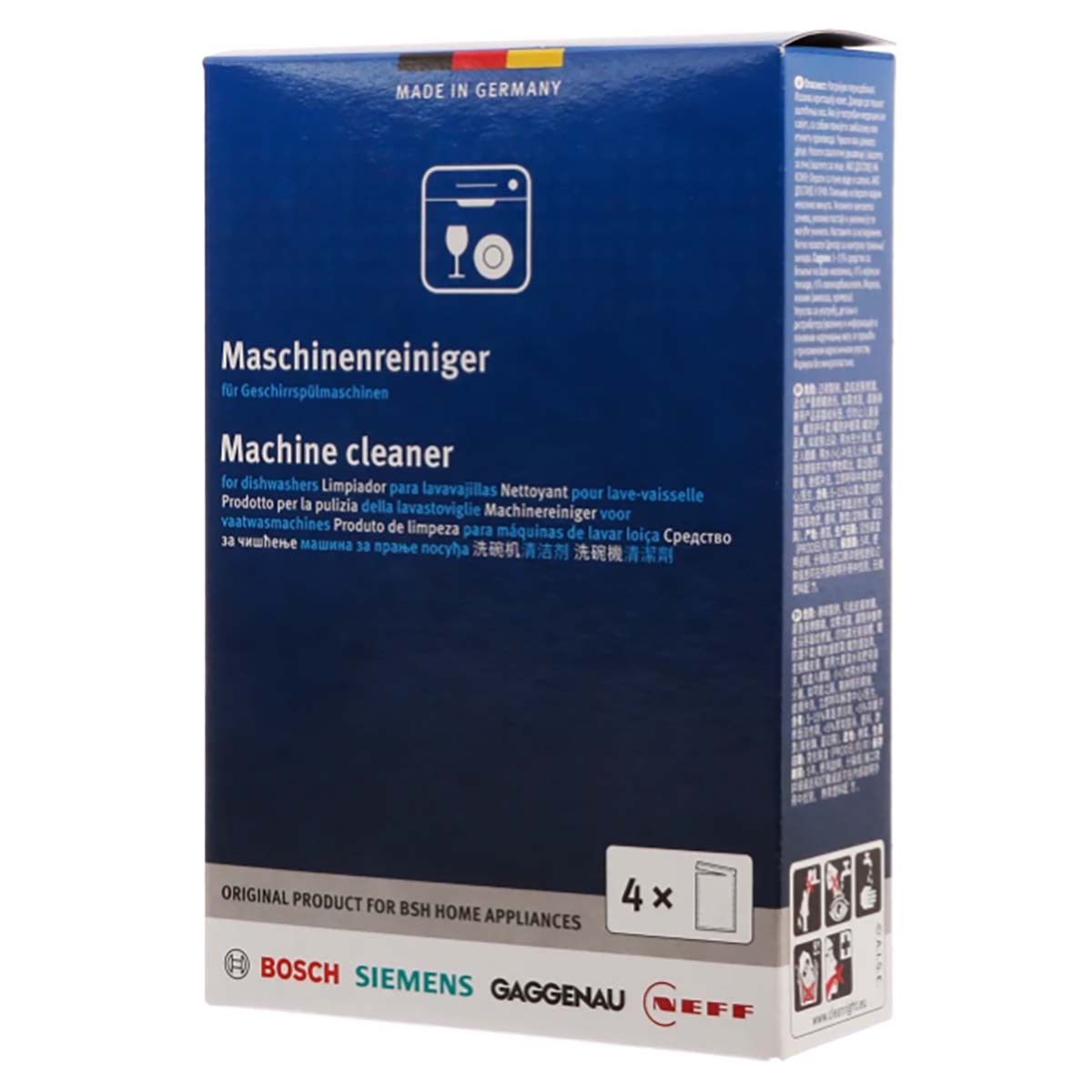 4 Pack Bosch Dishwasher Machine Cleaner Descaler Degreaser Powder 180 Grams gallery