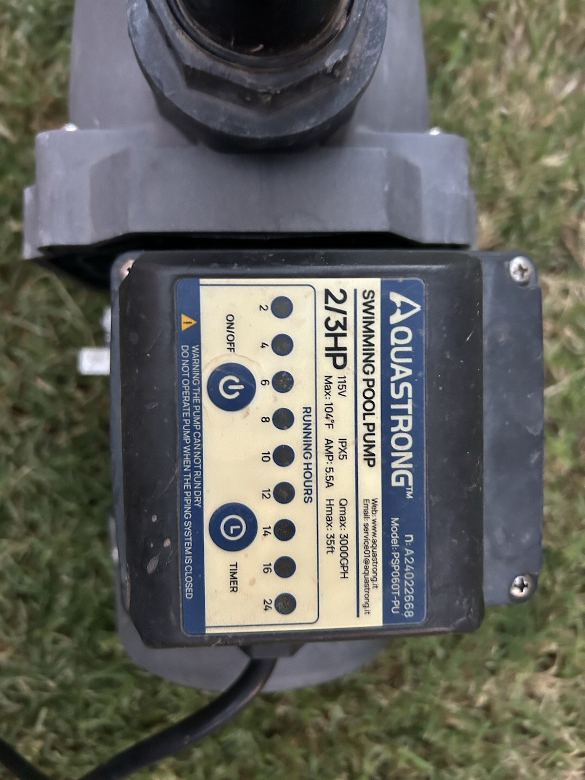 AquaStrong Swimming Pool Pump 2/3HP For In/Above Ground Pool PSP060T-PU New gallery