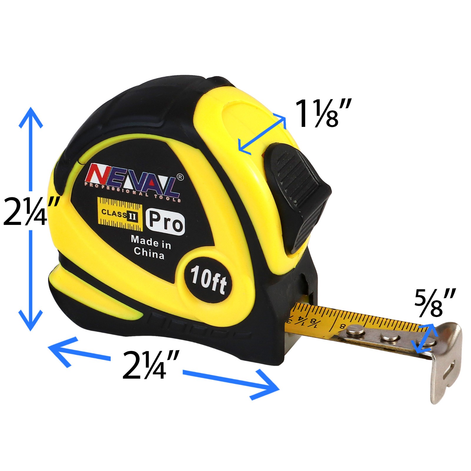 12-Pack Bulk Tape Measure 10ft Self-Locking Easy Read Retractable with Fractions gallery