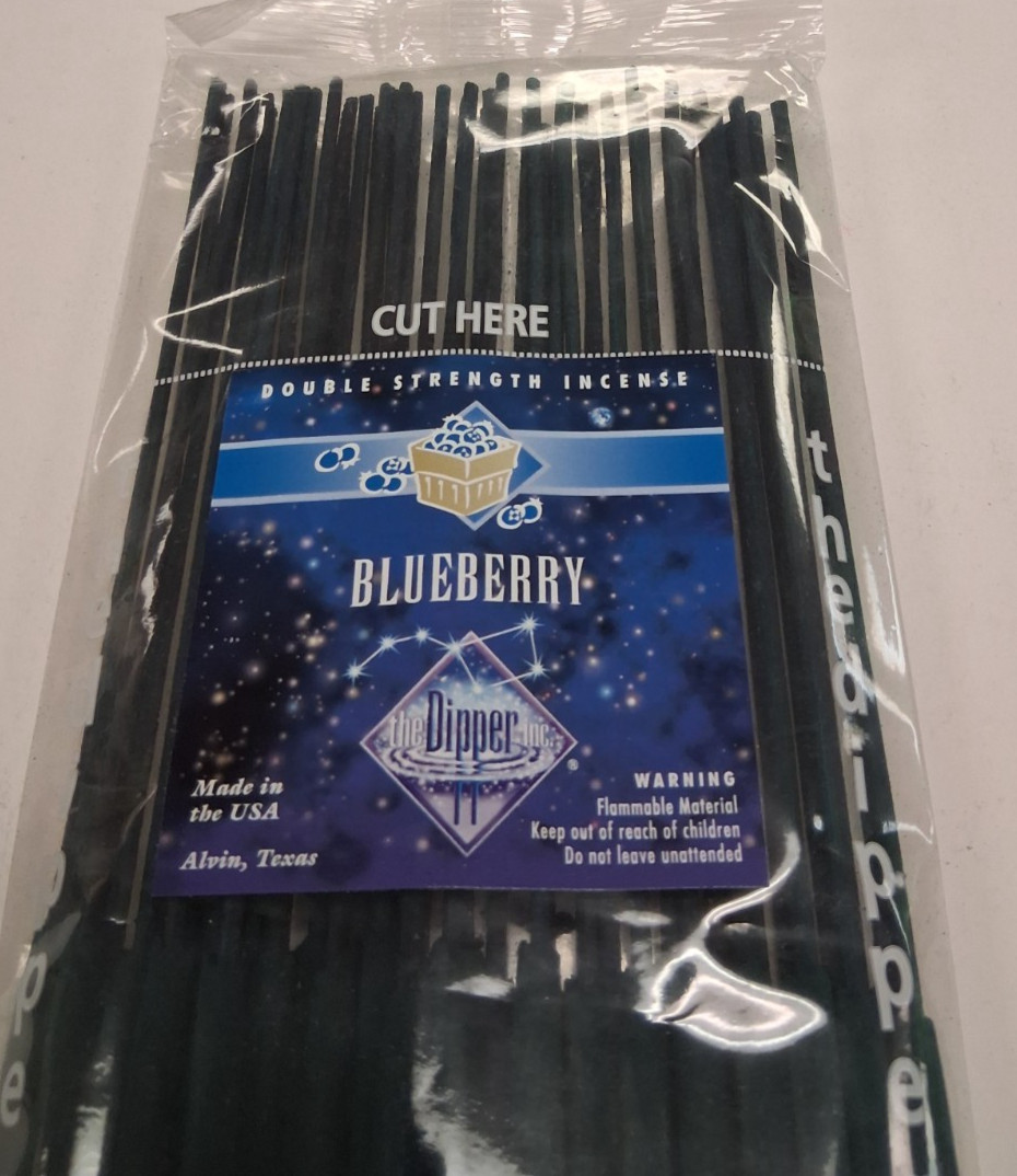 THE DIPPER DOUBLE STRENGTH 19 INCH INCENSE BLUEBERRY 25 STICKS 3+ HOURS gallery