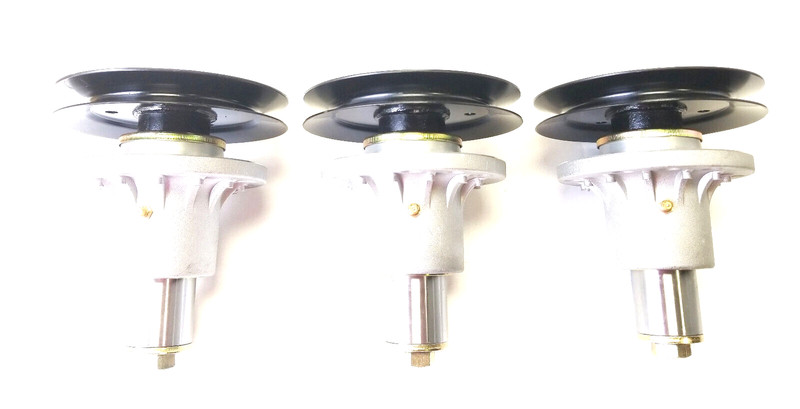 3 Spindle Assemblies W/ Pulleys (6-1/2" OD) for Exmark 103-3200 103-8075 gallery