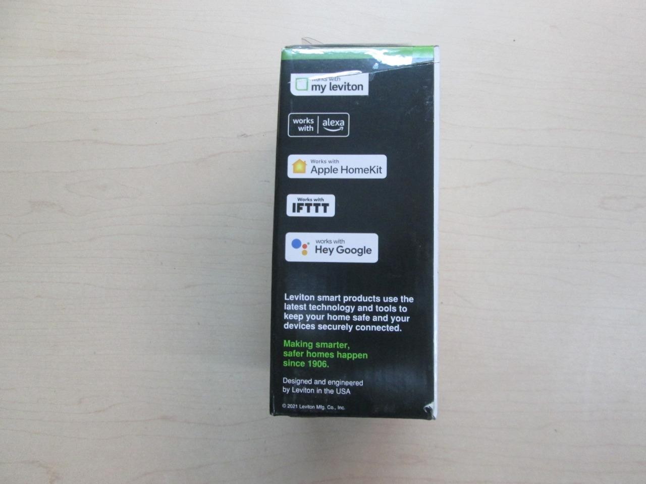 Leviton Decora Smart Wi‑Fi App-Controlled Wall Switch White D215S-1RW gallery