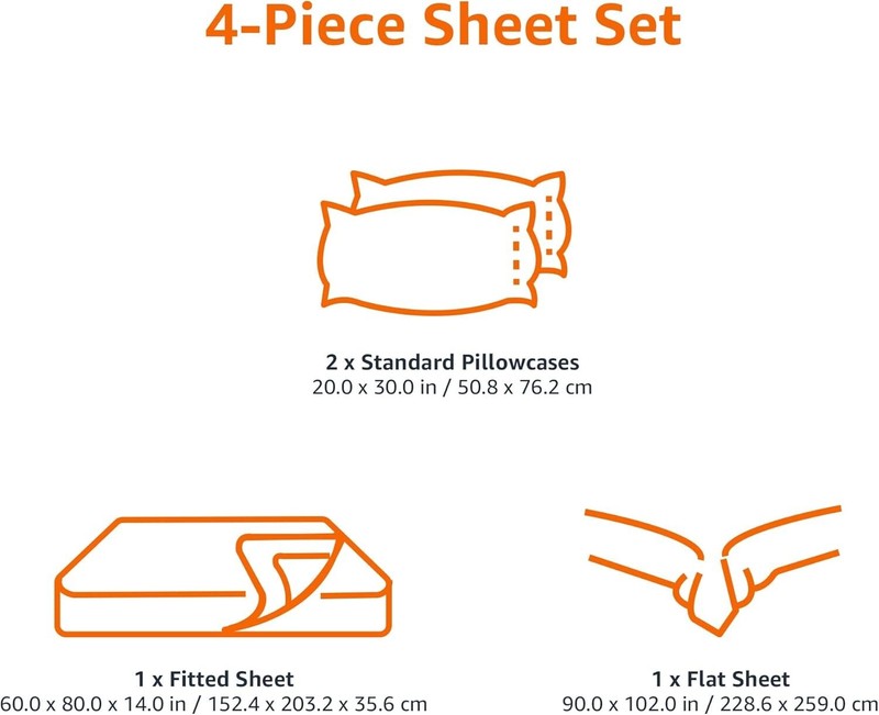 Lightweight Super Soft Cooling, Easy Care Breathable Wrinkle Free Microfiber 4pc gallery