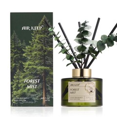 Reed Diffuser Set with 6.76 fl oz Forest Mist Scent Essential Oils and 3 Leav…