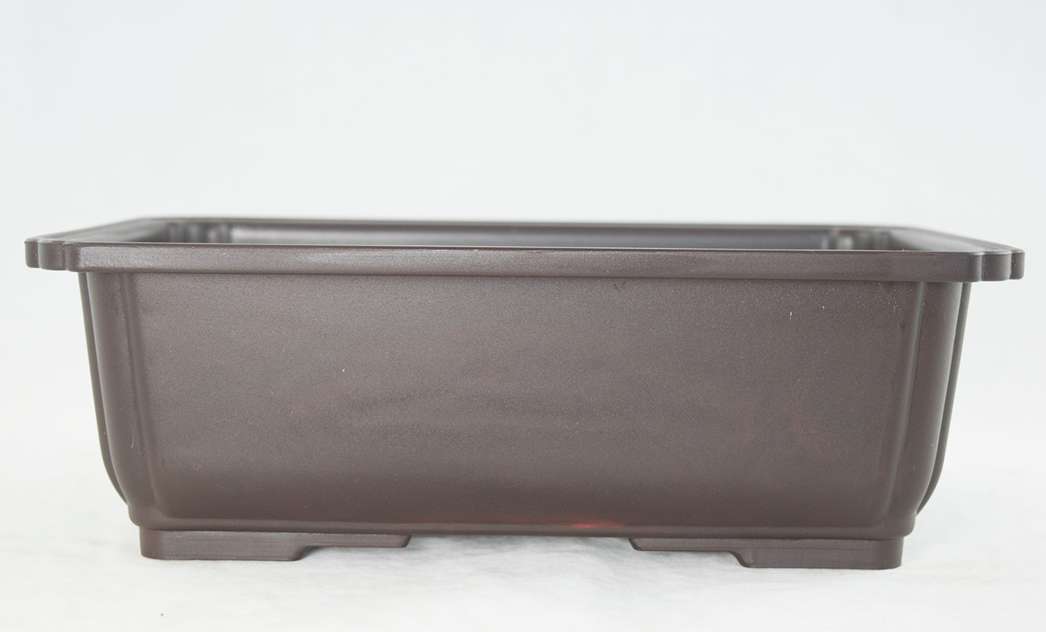 Rectangular Plastic Bonsai / Succulent Pot 10.5"x 7.75"x 3.5" - Dark Brown gallery