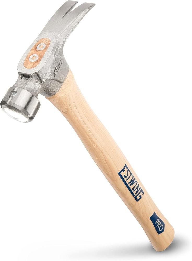 ESTWING Pro California Hammer - 23 oz Rip Claw with Smooth Face & Hickory Handle gallery