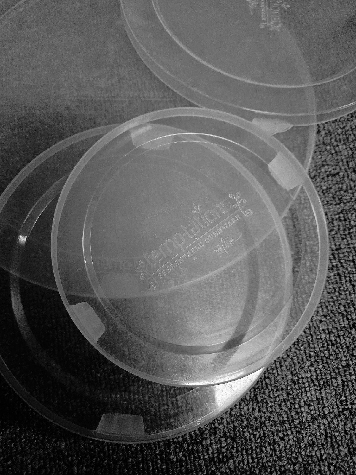 Temp-tations by Tara replacement lids round Old World Bowl Lids ONLY Set of 5 gallery