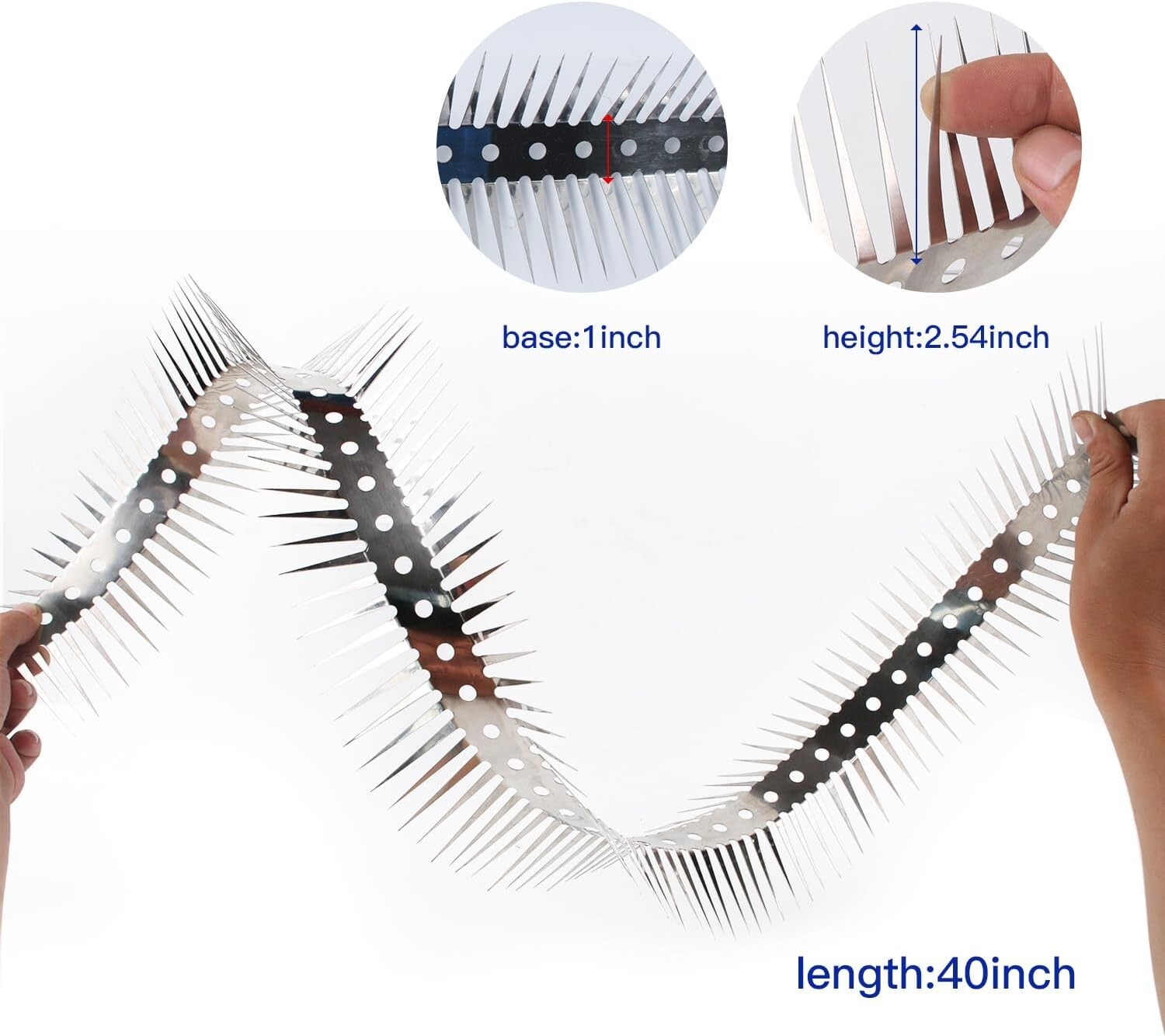 40Inch Raccoon Squirrel Spikes Deterrent for Bird Feeder PoleTree Baffle for Sq gallery