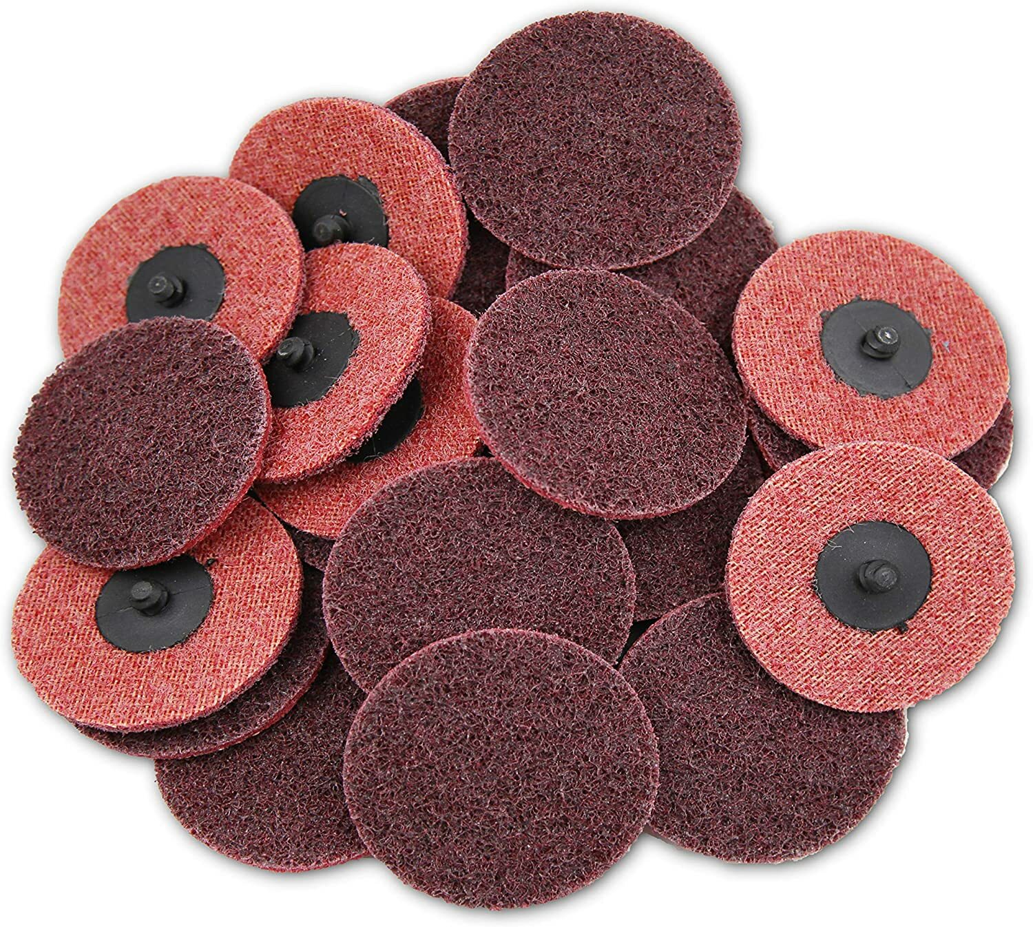 25PC 3 inch Medium Surface Conditioning Roll Lock Sanding Disc Die Grinder Drill gallery