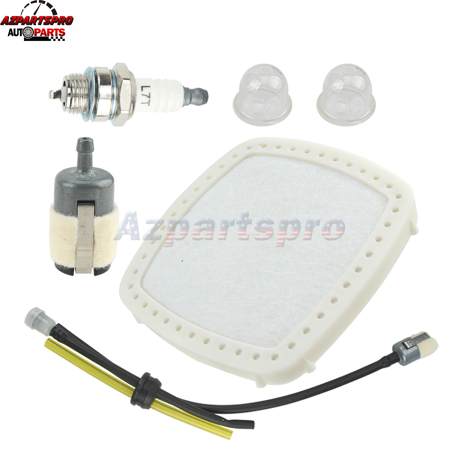 Air Filter & Fuel Line Filter Kit For Echo PB-2520 PB2520 Hand-held Leaf Blower gallery