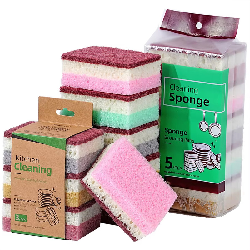 High Density Sponge Cleaning Cloth, Dishwashing Cloth, Non Greasy Kitchen and Ca gallery