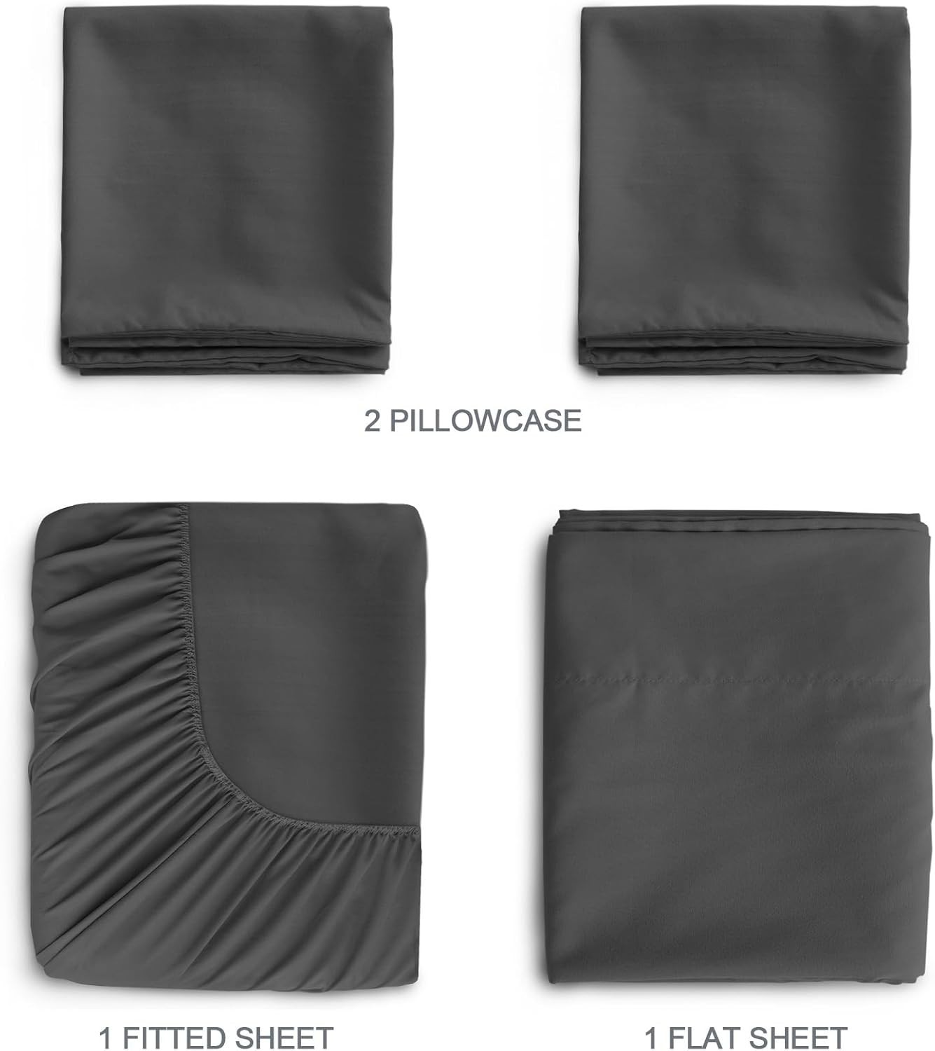 Split Top King Sheet Set for Adjustable Bed 4 Piece Bed Sheet Set Deep Pocket gallery