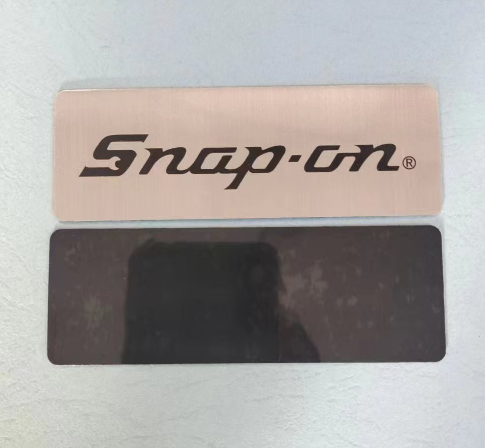 4 inch SNAP-ON TOOLBOX LOGO Vise Badges Aluminum Emblem Adhesive Decal Sticker gallery