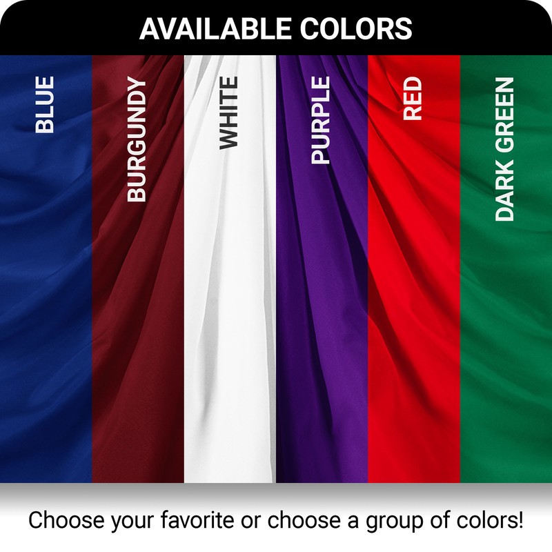 G128 2 Pack: Solid Dark Green Color Pleated Fan Flag 3x6 Ft Printed 150D Poly gallery