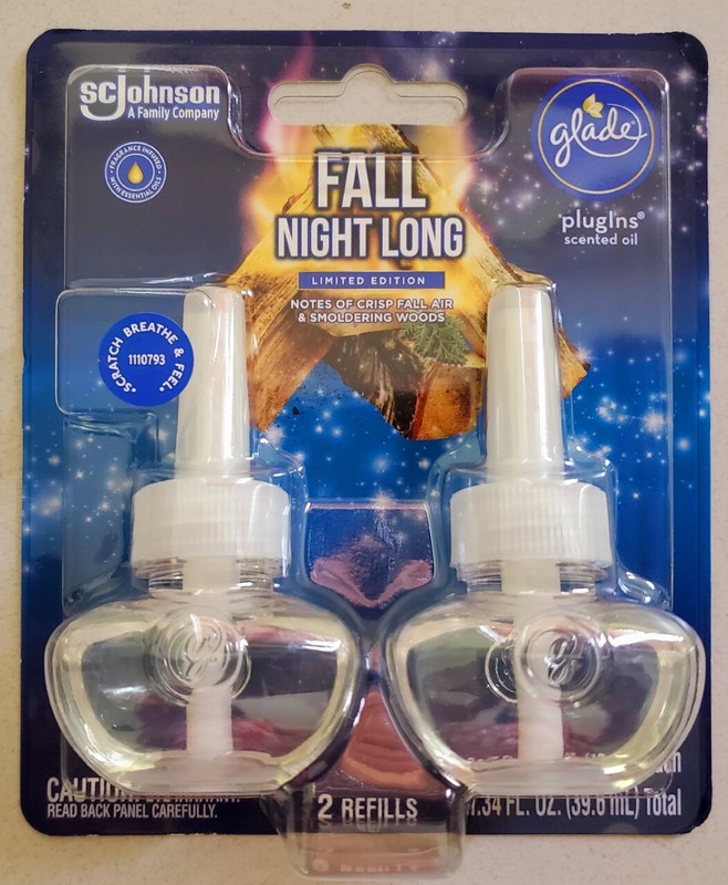 10 Glade PlugIns Fall Night Long Scented Oil Air Freshener Refills Limited Ed. gallery
