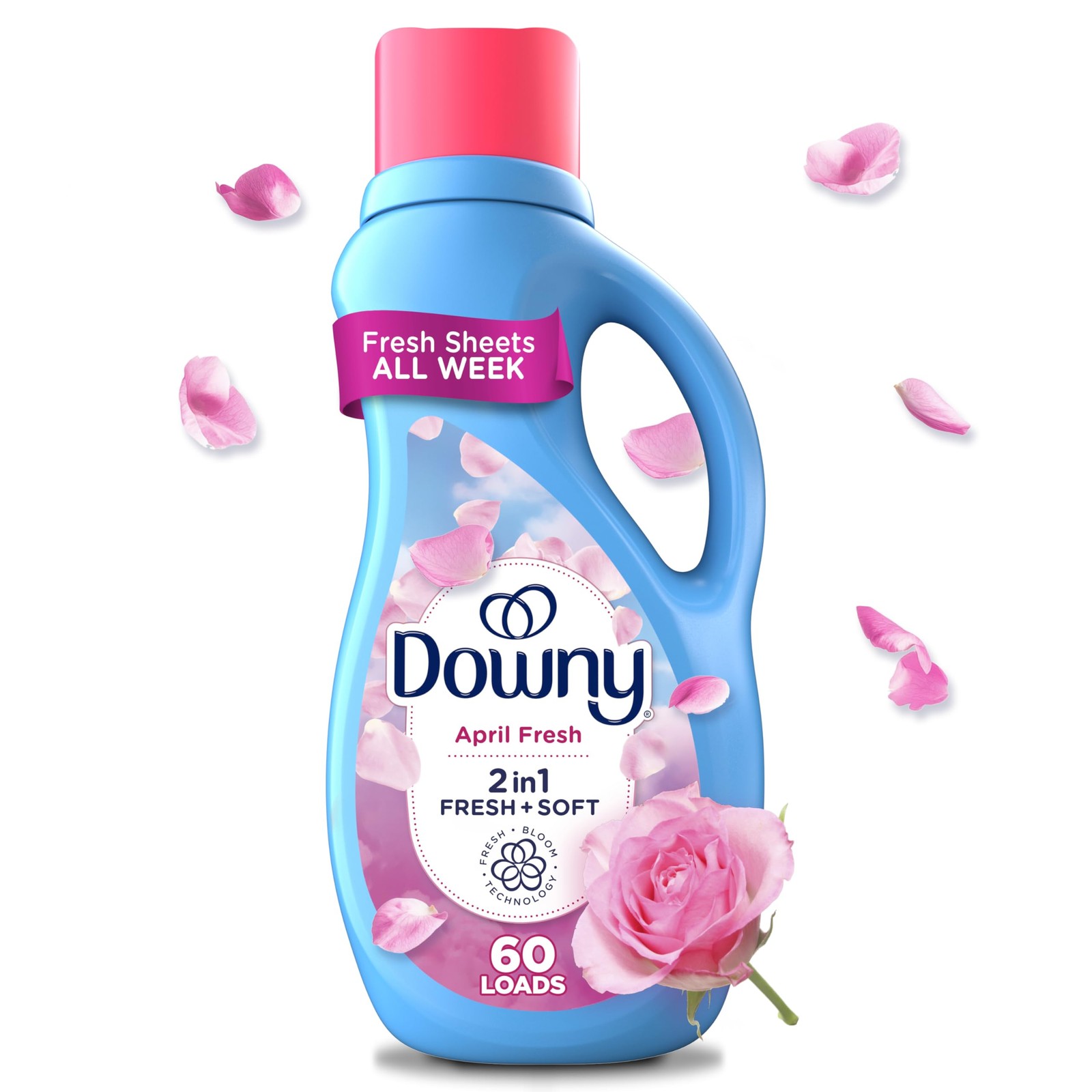 Downy Soft, 2 in 1 Soft and Fresh Liquid 44 Fl Oz (Pack of 1), No Color gallery