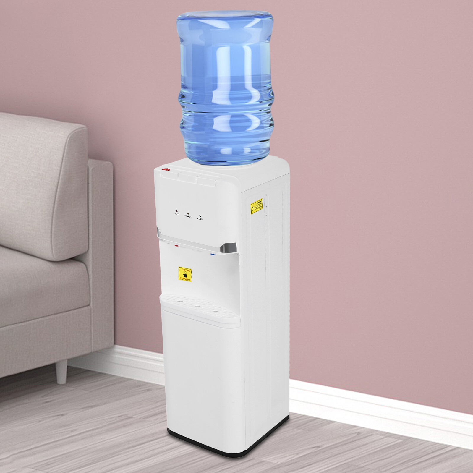 Hot&Cold&Warm Water Cooler Top Loading Water Dispenser – White, Holds 5 Gallon gallery
