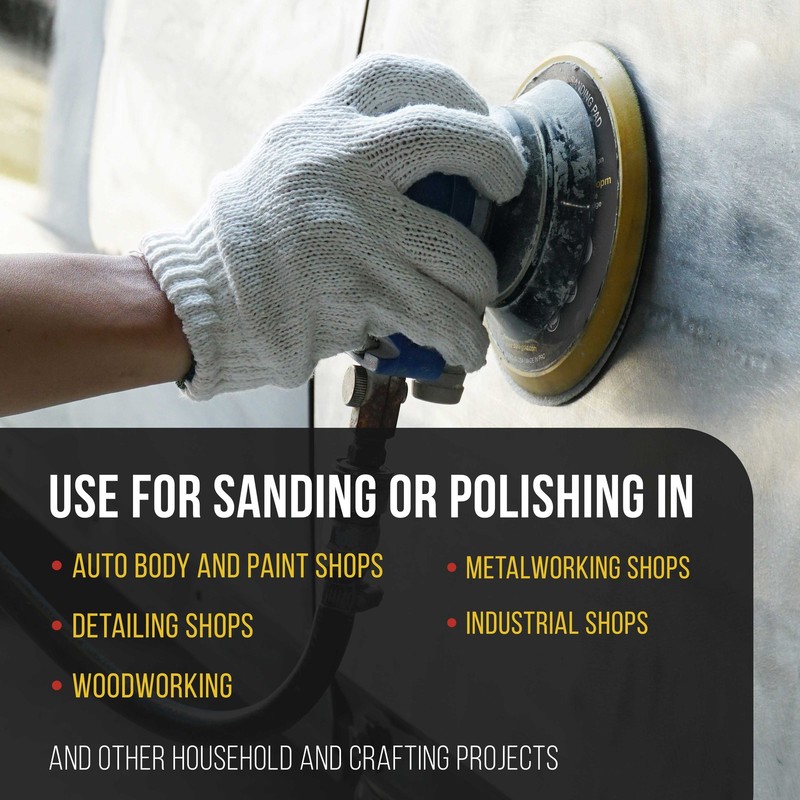 6" PSA DA Sander Backing Plate Pad, Flexible, Dual-Action Random Orbital Sanding gallery