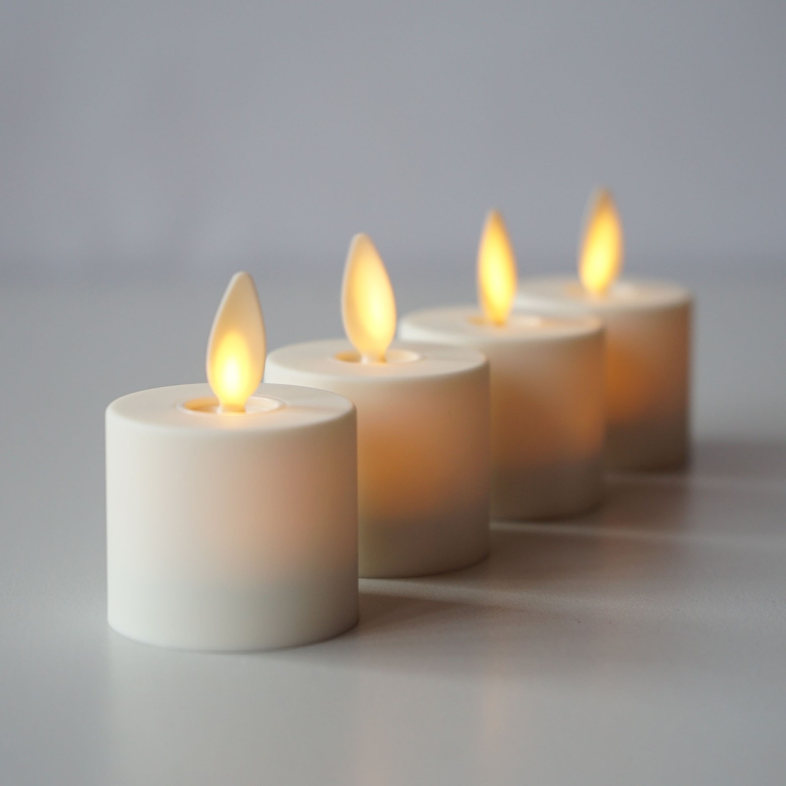 Luminara Flameless Moving Wick LED Battery Tea Light Candles w/Remote Tealights gallery