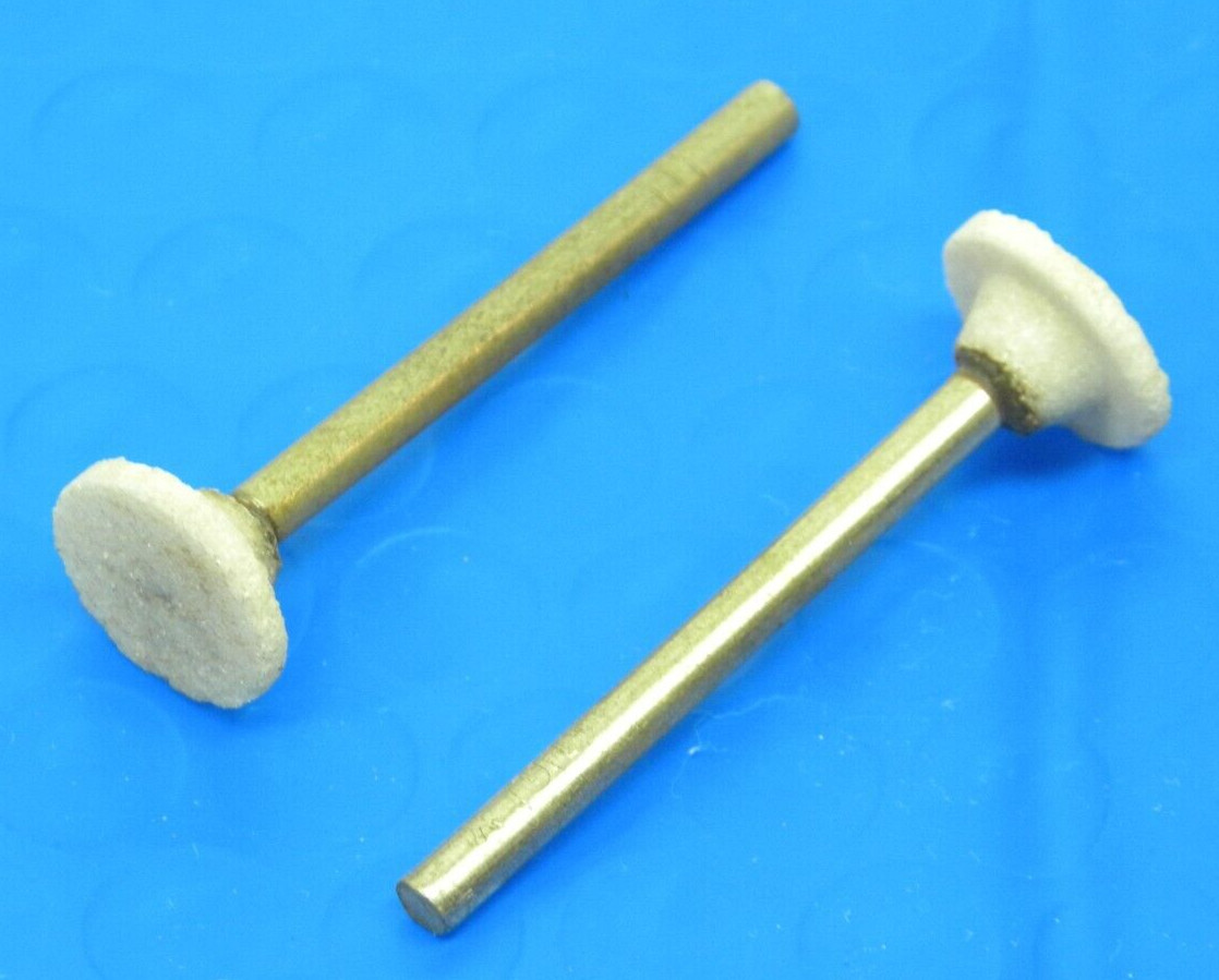 NEW! 100 ABRASIVE STONE 1/8" SHANK GRINDING ROTARY DREMEL 1/2 HEAD USA HR gallery