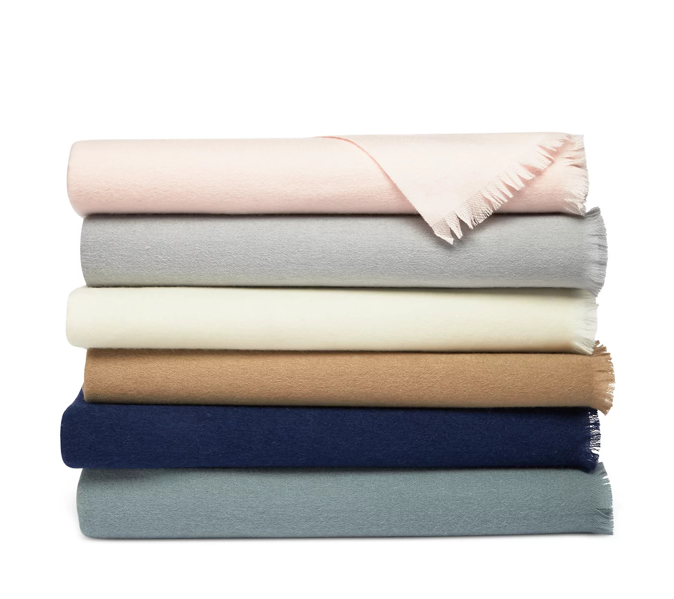 NEW! Hudson Park Collection Cashmere/Lambswool Solid Throw Blanket 50 x 70 NAVY gallery