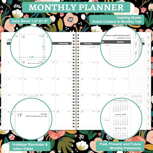 2026-2027 Monthly Planner - Monthly Planner from January 2026 to December gallery