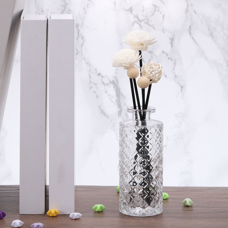 20CM/8" Reed Diffuser Sticks Set, 50 Pack Stick with Decoration Bottle, Black gallery