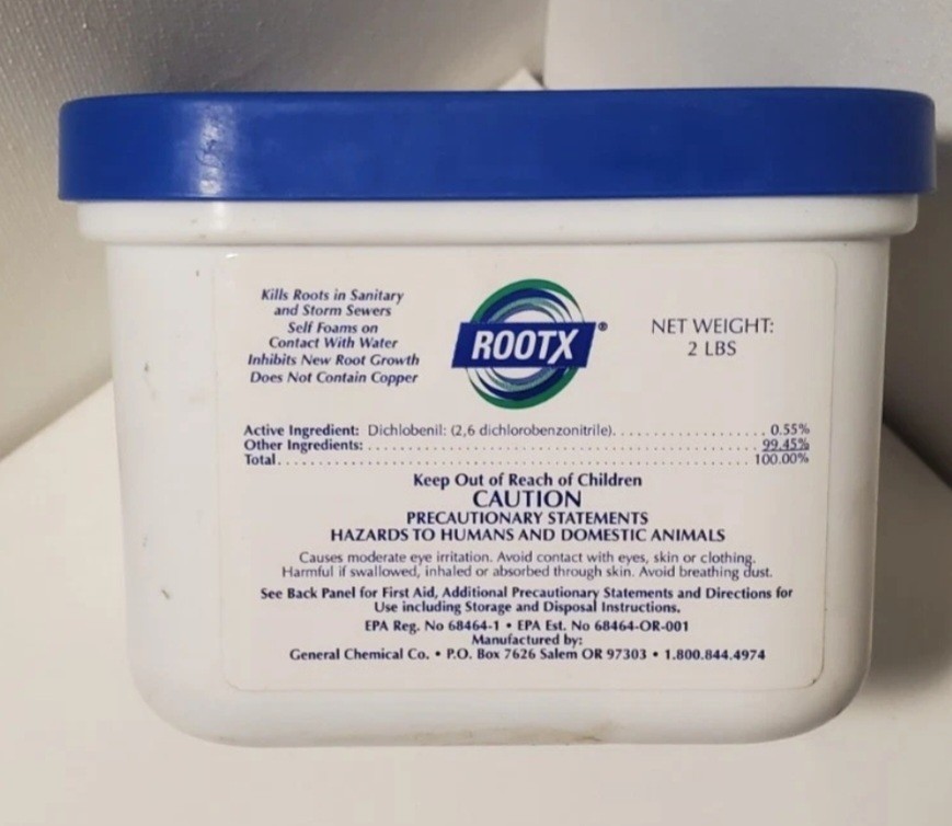 RootX - 2 LB. JAR (No Funnel/Applicator) Foaming Root Control for Sewer Lines... gallery