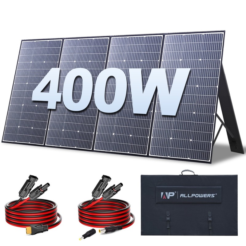 ALLPOWERS 400W 600W Foldable Solar Panel Kit Charger For Generator Power Station gallery