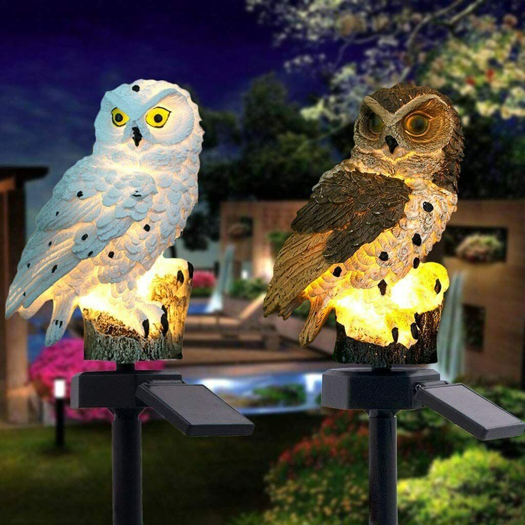 Solar Lights Outdoor Decorative Solar Owl Stake Lights for Yard Decorations Gift gallery