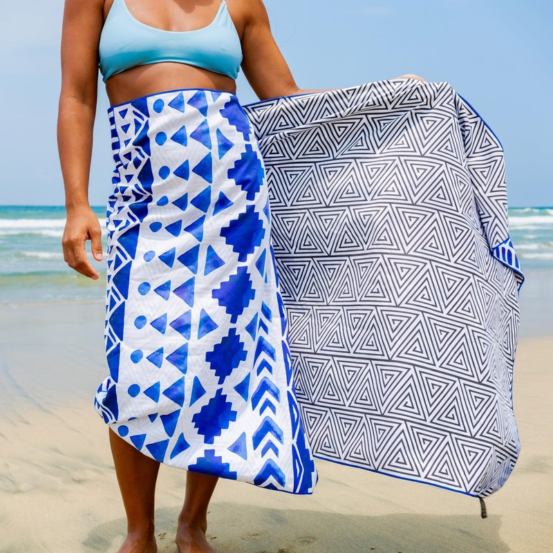 Extra Large Quick Dry Microfiber Beach Towel 78x35 in - Lightweight, Compact gallery
