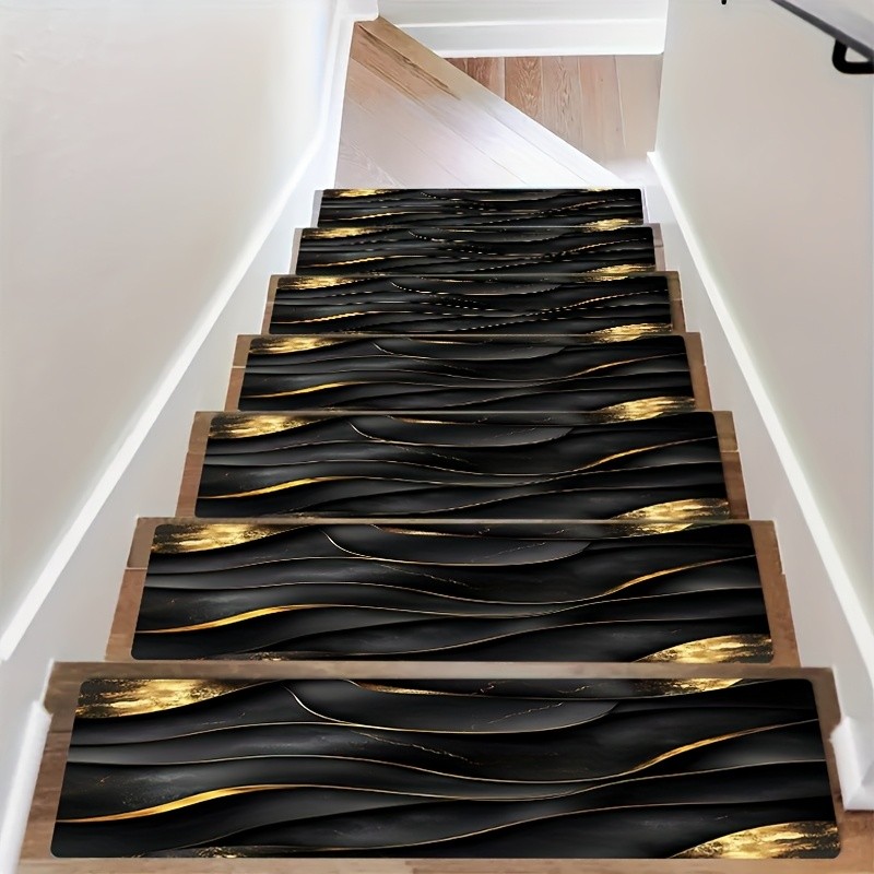 Flat Pattern Print, Fashionable and Minimalist Stair Tread Mat, High-end and E gallery