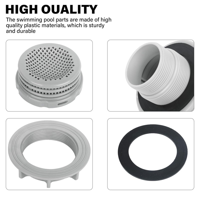 Intex Pool Strainer Set - Replacement Filter Parts & Connector Nut Washer gallery