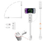Electrical Outlet Extender Adjustable 17”-27”-2 AC Outlets, USB-A & USB-C Ports gallery